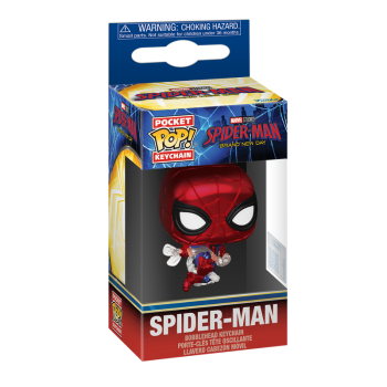 FUNKO POP! Vinyl Schlüsselanhänger MARVEL Spider-Man Brand New Day Spider-Man Metallic 4cm
